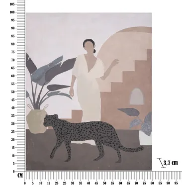 OBRAZ NA PŁÓTNIE Lady -C- 80X3,7X100 cm